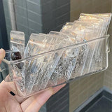 10/50pcs PVC Self Sealing Jewelry Bag Necklace Bracelet Ziplock Ring Storage