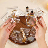 10/50pcs PVC Self Sealing Jewelry Bag Necklace Bracelet Ziplock Ring Storage