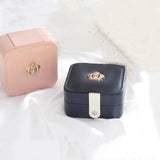 Double Layer Storage Box Ladies Light Style Leather Jewelry Box