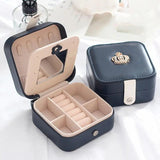 Double Layer Storage Box Ladies Light Style Leather Jewelry Box