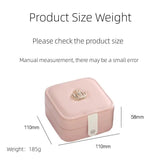 Double Layer Storage Box Ladies Light Style Leather Jewelry Box