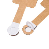 50pcs Self Adhesive Dots - Round Sticky Back Coins, 0.5 inch, White