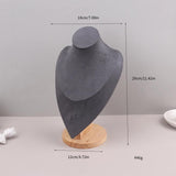 Velvet Portrait Necklace Display Pendant Organizer Jewelry Display Stand