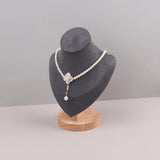 Velvet Portrait Necklace Display Pendant Organizer Jewelry Display Stand