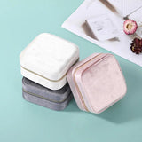 Velvet Small Jewelry Box Necklace Ring Storage Organizer