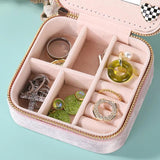 Velvet Small Jewelry Box Necklace Ring Storage Organizer
