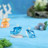 Yamily 10Pcs Resin Sea Animals Charm DIY Pendant Jewelry Making Kit