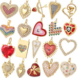 Boho Heart Charms for Jewelry Making DIY