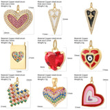Boho Heart Charms for Jewelry Making DIY