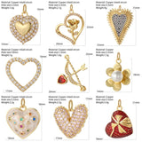 Boho Heart Charms for Jewelry Making DIY