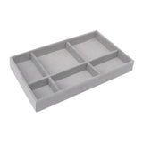 Velvet Jewelry Box Organizer Display Case Flannel Storage Drawer Portable