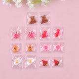 Heart Bear Egg Cookies Candy Bag Resin Charms Pendants DIY