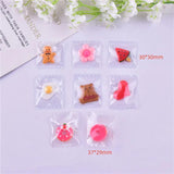 Heart Bear Egg Cookies Candy Bag Resin Charms Pendants DIY