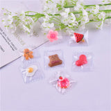 Heart Bear Egg Cookies Candy Bag Resin Charms Pendants DIY