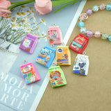 Resin Pet Food Charms for DIY Jewelry Making