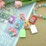 Resin Pet Food Charms for DIY Jewelry Making