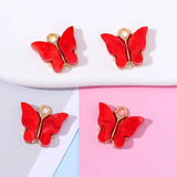 20Pcs 14x13mm Resin Acrylic Butterfly Charms DIY Jewelry Making Accessories