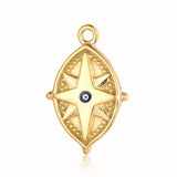 3pcs Starry Sky Rhinestone Stainless Steel DIY Necklace Pendant