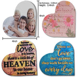 Crystal Heart Memorial Sign Resin Molds DIY Craft Coaster Silicone Mould