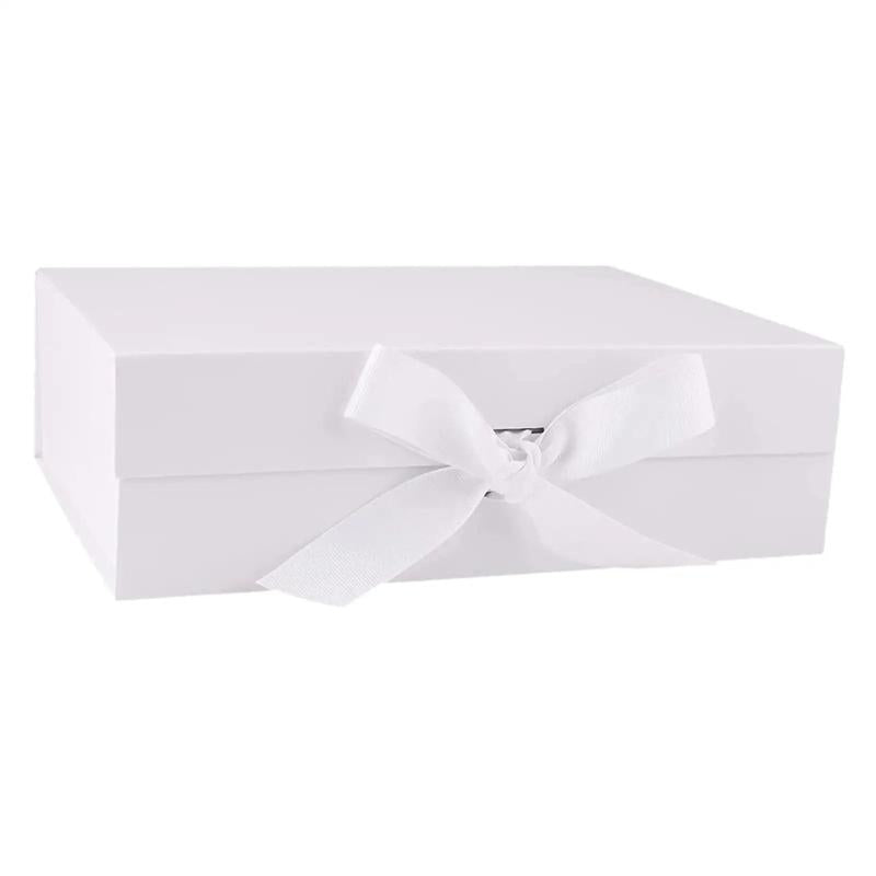 Gift Packaging Box with Ribbon Closure Storage Box