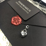 Vintage Heart Locket Charm Pendant, 925 Sterling Silver
