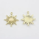 Retro Sun Shape Charms Pendant 6pcs/lot DIY Necklace Jewelry Making
