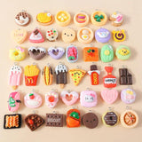 15Pcs Mix Resin Funny Food Charms for DIY Jewelry