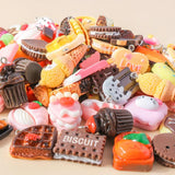 15Pcs Mix Resin Funny Food Charms for DIY Jewelry