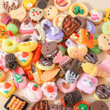 15Pcs Mix Resin Funny Food Charms for DIY Jewelry
