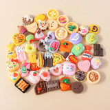 15Pcs Mix Resin Funny Food Charms for DIY Jewelry