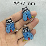 10pcs Acrylic Animal & Fruit Charms Pendant DIY Earring Necklace