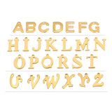 26pcs Stainless Steel Letter Charms for DIY Jewelry Making