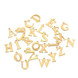 26pcs Stainless Steel Letter Charms for DIY Jewelry Making