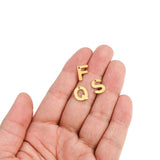 26pcs Stainless Steel Letter Charms for DIY Jewelry Making