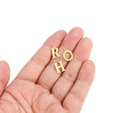 26pcs Stainless Steel Letter Charms for DIY Jewelry Making
