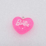 10pcs Heart Glitter Charms for Jewelry Making DIY Pendant Accessories