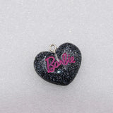 10pcs Heart Glitter Charms for Jewelry Making DIY Pendant Accessories