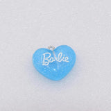 10pcs Heart Glitter Charms for Jewelry Making DIY Pendant Accessories