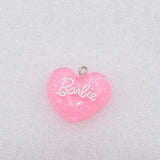 10pcs Heart Glitter Charms for Jewelry Making DIY Pendant Accessories