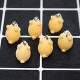 10pcs Mini Hamster Animal Charms Resin DIY Jewelry Pendants