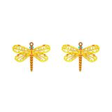 10pcs Dragonfly Charms Hollow Insect Pendants DIY Accessories C13250