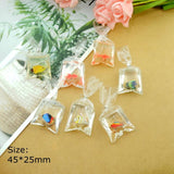 Landscape Fish Charms for Earrings Bracelets DIY Pendants