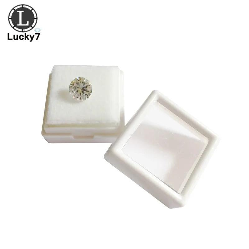 10pcs Gem Display Package Box with Foam Pad Beads Pendant Plastic Showcase