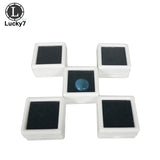 10pcs Gem Display Package Box with Foam Pad Beads Pendant Plastic Showcase