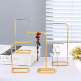 Wrought Iron Jewelry Organizer Bracelet Earrings Storage Holder Stand