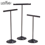 3Pcs/Set Portable Earring Jewelry Display Rack Metal Holder Stand