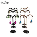 3Pcs/Set Portable Earring Jewelry Display Rack Metal Holder Stand