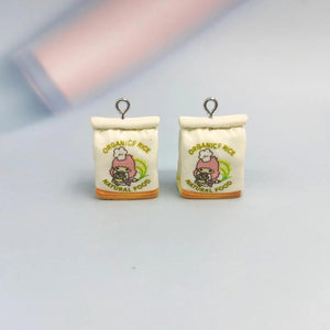 10pcs Simulated Flour Resin Charms for Keychain Eearings Floating Pendant
