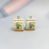 10pcs Simulated Flour Resin Charms for Keychain Eearings Floating Pendant
