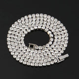 4mm Tennis Chain Stainless Steel Bracelet Hip Hop Crystal Zircon Gothic Jewelry